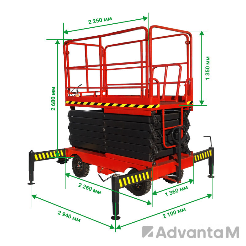 Ножничный подъемник PROLIFT PF1405 (PROLIFT SJY0.5-12) AC/DC - 3