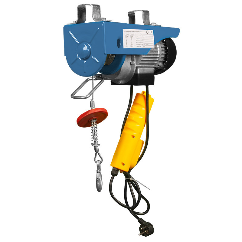 2 - Мини электрическая таль стационарная 125/250кг, 12/6м GEARSEN PA 220В