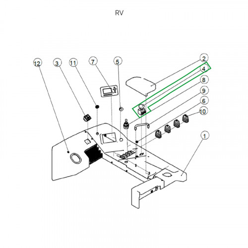 1 - Аварийный выключатель для ричтрака RV (48V) 